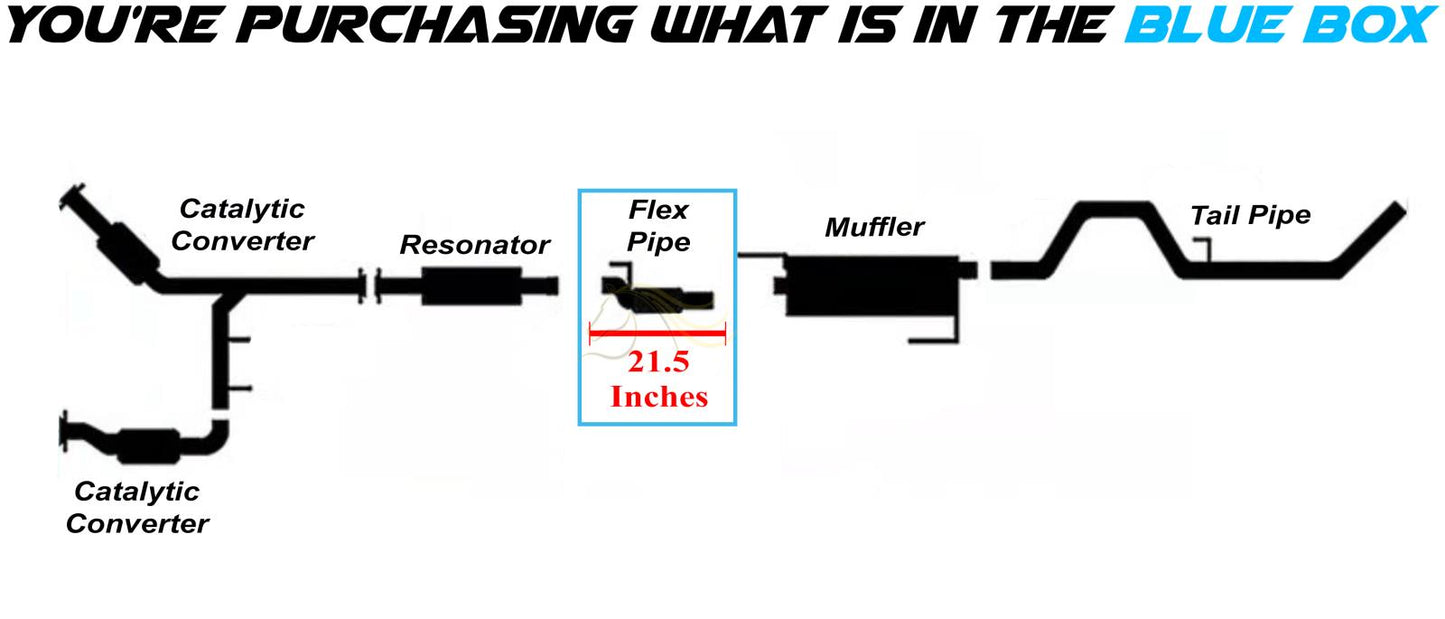 2011-2014 Ford F-150 3.7L Stainless Steel Exhaust Flex Pipe