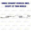 EPA Approved Complete Exhaust System fits 2009-2017 Chevy Traverse 3.6L | 2015-2016 GMC Acadia 3.6L