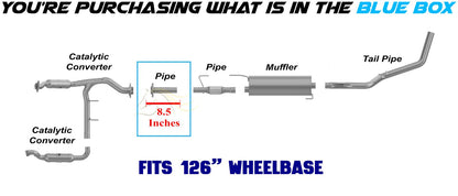 2011-2014 Ford F-150 3.5L/3.7L 126in WB Stainless Steel Exhaust Pipe