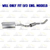 2014-2017 GMC Sierra 1500 4.3L Stainless Steel Exhaust Muffler and Tail Pipe Kit