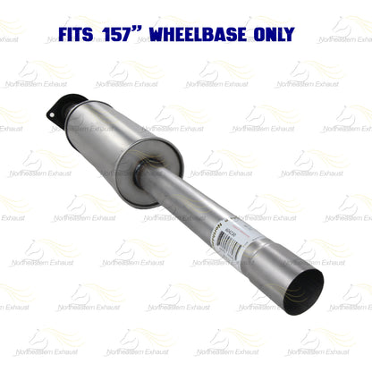 2011-2014 Ford F-150 3.5L 157in WB Stainless Steel Exhaust Resonator Flex Pipe Muffler