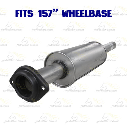 2011-2014 Ford F-150 3.5L 157in WB Stainless Steel Exhaust Resonator and Flex Pipe Kit