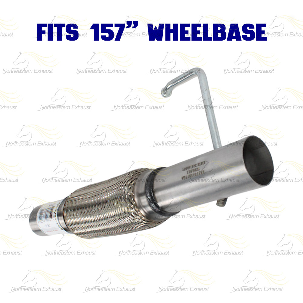 2011-2014 Ford F-150 3.5L 157in WB Stainless Steel Exhaust Resonator and Flex Pipe Kit