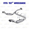 2011-2014 Ford F-150 3.5L 157in WB Pair of Exhaust Catalytic Resonator & Flex Pipe Kit - EPA Approved