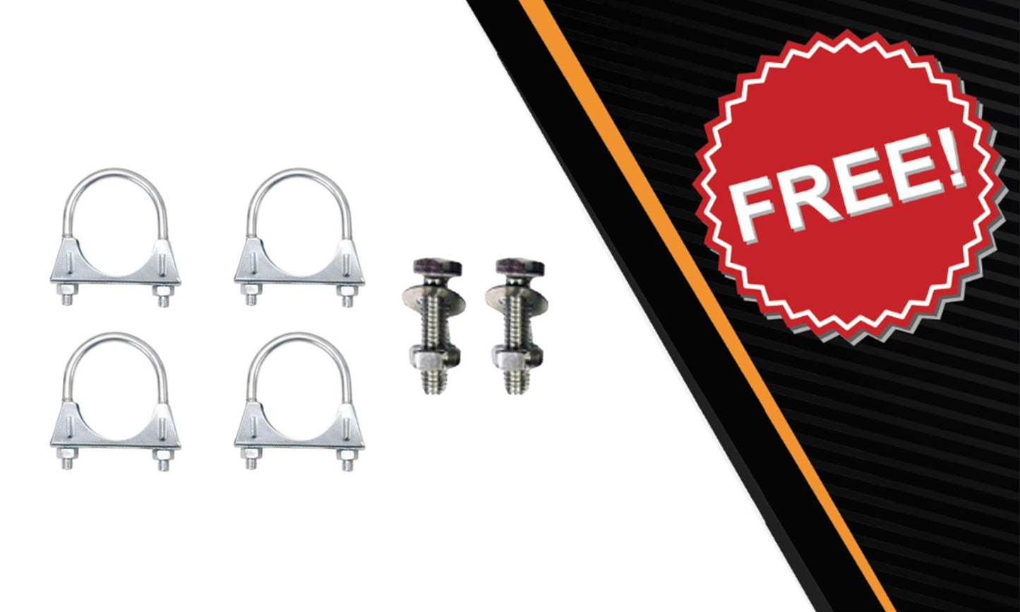 2011-2014 Ford F-150 3.5L 157in WB Pair of Exhaust Catalytic Resonator & Flex Pipe Kit - EPA Approved