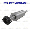 2011-2014 Ford F-150 3.7L 157in WB Stainless Steel Exhaust Resonator & Flex Pipe w/ Muffler Kit
