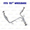 2011-2014 Ford F-150 3.7L 157in WB Pair of Exhaust Catalytic w/ Pipes & Muffler Kit - EPA-Approved