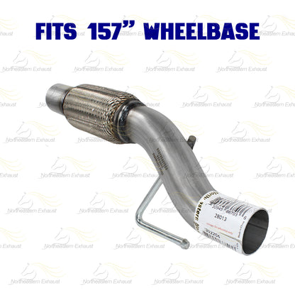2011-2014 Ford F-150 3.7L 157in WB Pair of Exhaust Catalytic w/ Pipes & Muffler Kit - EPA-Approved