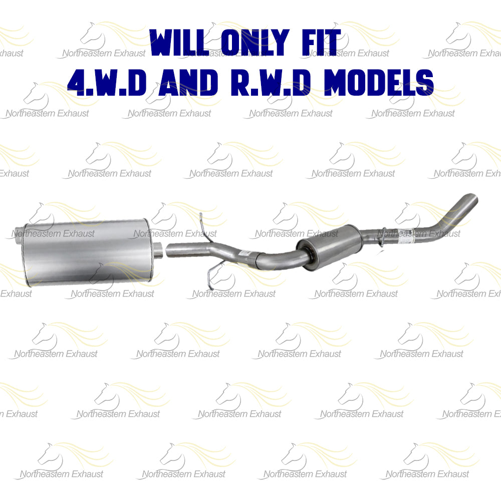 Exhaust Muffler & Tail Pipe Kit for 2014-2017 GMC Sierra 1500 5.3L | 2014-2017 Chevy Silverado 1500 5.3L