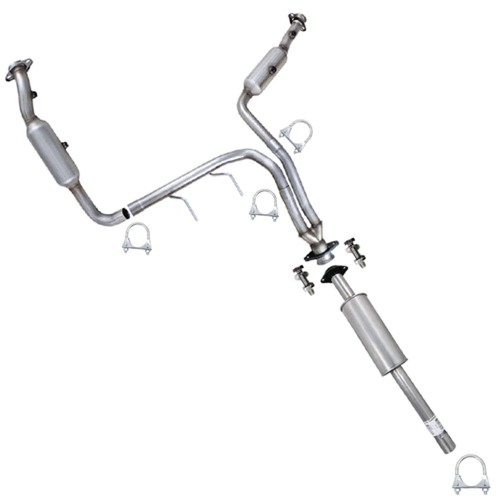 2011-2014 Ford F-150 3.7L 157in WB Passenger & Driver Side Exhaust Catalytic & Resonator Kit - EPA-Approved