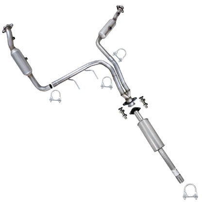 2011-2014 Ford F-150 3.7L 157in WB Passenger & Driver Side Exhaust Catalytic & Resonator Kit - EPA-Approved