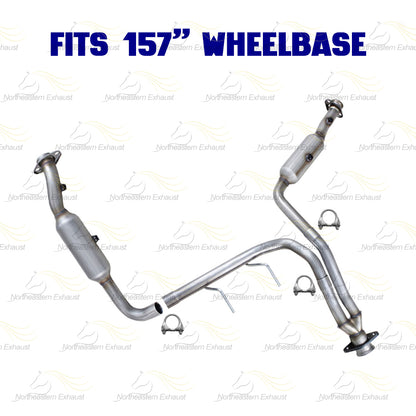 2011-2014 Ford F-150 3.7L 157in WB Passenger & Driver Side Exhaust Catalytic & Resonator Kit - EPA-Approved