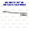 Exhaust Extension Pipe Muffler Kit for 2014-2018 GMC Sierra 1500 5.3L | 2014-2018 Chevy Silverado 1500 5.3L