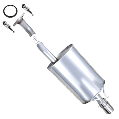 2006-2011 Honda Civic 1.3L & 1.8L Stainless Steel Rear Exhaust Muffler with Tip