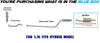 2006-2011 Honda Civic 1.3L & 1.8L Stainless Steel Rear Exhaust Muffler with Tip