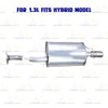 2006-2011 Honda Civic 1.3L & 1.8L Stainless Steel Rear Exhaust Muffler with Tip