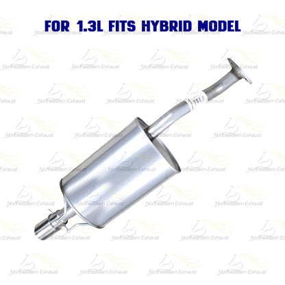 2006-2011 Honda Civic 1.3L & 1.8L Stainless Steel Rear Exhaust Muffler with Tip and hanger