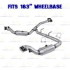 2011-2014 Ford F-150 3.5L 163in WB Pair of Catalytic Resonator Flex Pipes Muffler Kit - EPA Approved