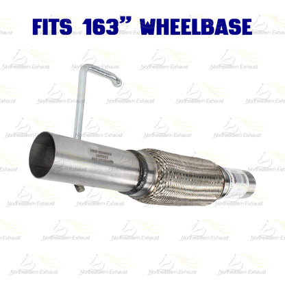 2011-2014 Ford F-150 3.5L 163in WB Pair of Catalytic Resonator Flex Pipes Muffler Kit - EPA Approved