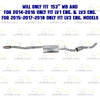 2014-2018 Chevy Silverado 1500 4.3L Exhaust Pipes and Muffler