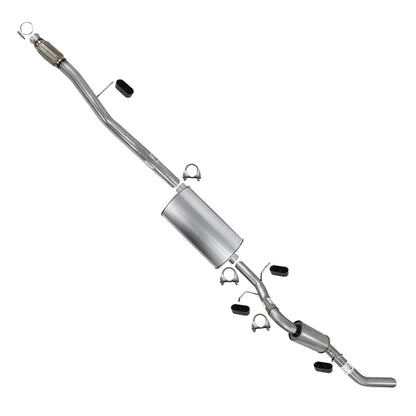 2014-2018 GMC Sierra 1500 4.3L LV3 153in WB Stainless Steel Cat-Back Exhaust System