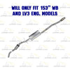 2014-2018 GMC Sierra 1500 4.3L LV3 153in WB Stainless Steel Cat-Back Exhaust System