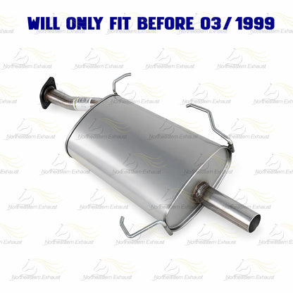 1995-1999 Nissan Maxima 3.0L Muffler Resonator Pipe Exhaust System Kit