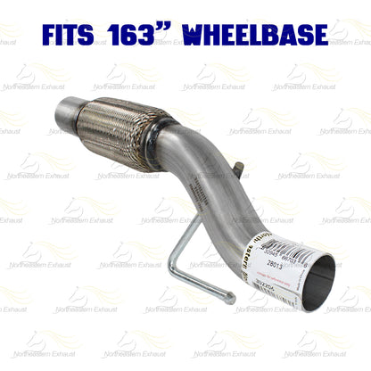 2011-2014 Ford F-150 3.7L 163in WB Stainless Steel Exhaust Resonator and Flex Pipe Kit