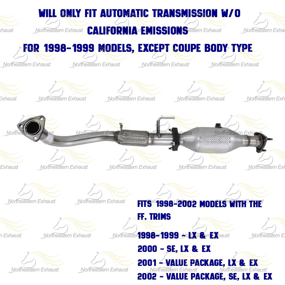 1998-2002 Honda Accord 2.3L Exhaust Front Pipe w/ Catalytic Converter