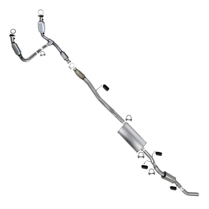 2014-2018 Chevy Silverado 1500 4.3L 153in WB Stainless Steel Complete Exhaust System Kit
