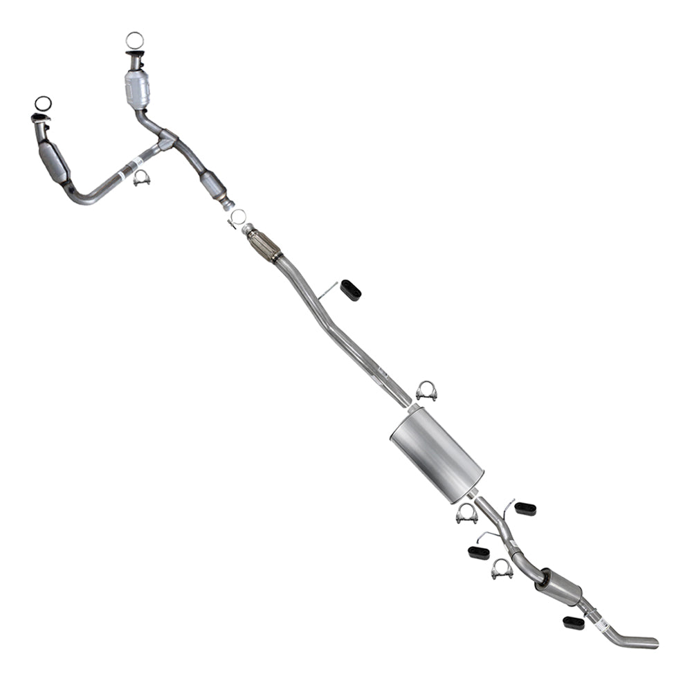 2014-2018 GMC Sierra 1500 4.3L 153in WB Stainless Steel Complete Exhaust System Kit