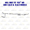 Stainless Steel Complete Exhaust System for 2014-2018 GMC Sierra 1500 5.3L | 2014-2018 Chevy Silverado 1500 5.3L | 153in WB