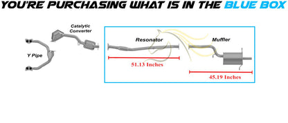 1997-1998 Subaru Impreza 2.2L Resonator Muffler Exhaust System