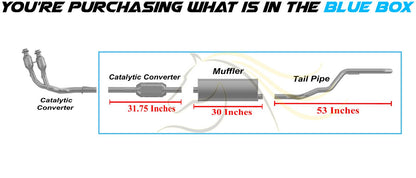 2002-2004 Jeep Grand Cherokee 4.0L | 4.7L Catalytic Muffler Tail Pipe Exhaust Kit EPA-Approved