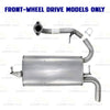 2009-2010 Pontiac Vibe 2.4L FWD Stainless Steel Exhaust Muffler Assembly
