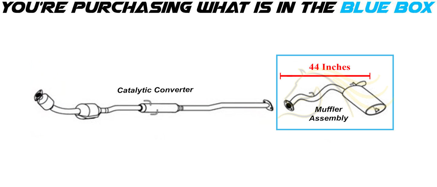 2009-2010 Pontiac Vibe 1.8L Stainless Steel Exhaust Muffler Assembly