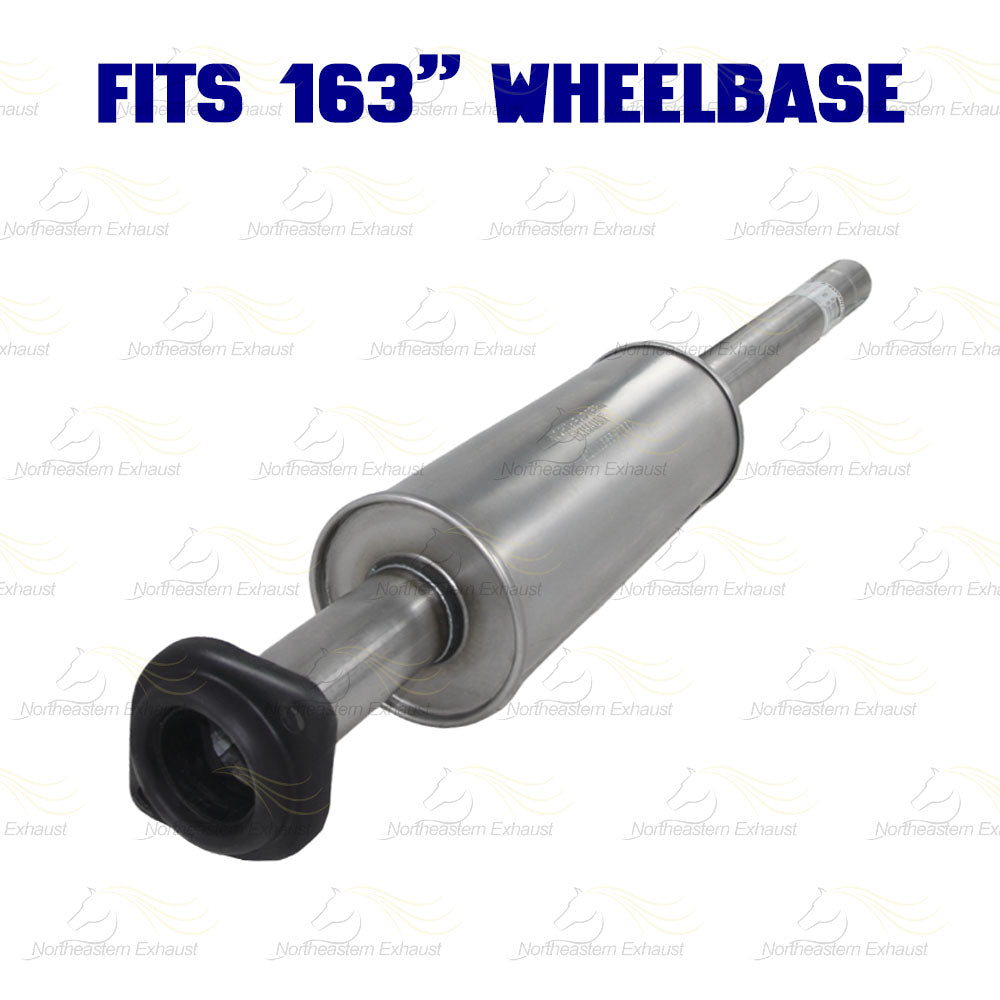 2011-2014 Ford F-150 3.7L 163in WB Pair of Exhaust Catalytic Resonator Flex Pipes Muffler Kit - EPA Approved