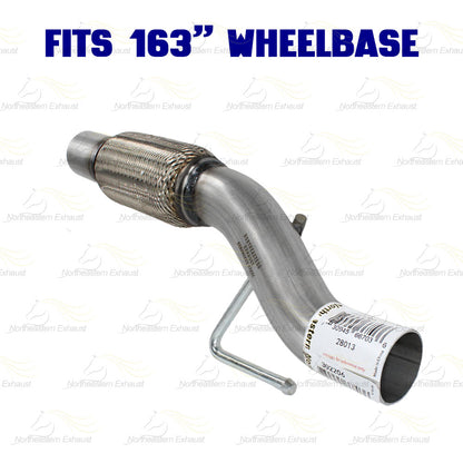 2011-2014 Ford F-150 3.7L 163in WB Pair of Exhaust Catalytic Resonator & Flex Pipe Kit - EPA-Approved