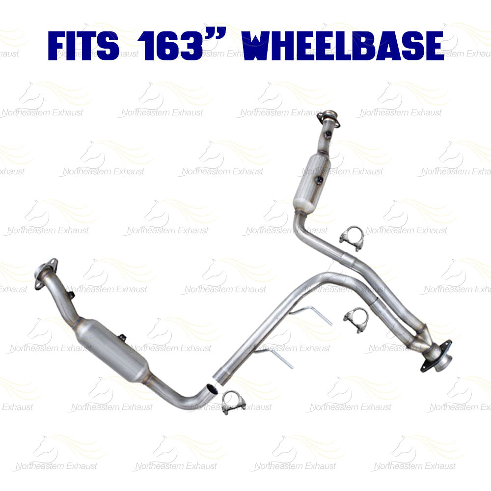 2011-2014 Ford F-150 3.7L 163in WB Pair of Exhaust Catalytic with Resonator Kit - EPA-Approved