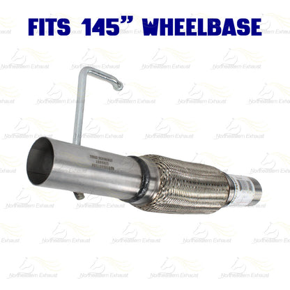 2011-2014 Ford F-150 3.5L 145in WB Stainless Steel Resonator Flex Pipe Muffler Exhaust System