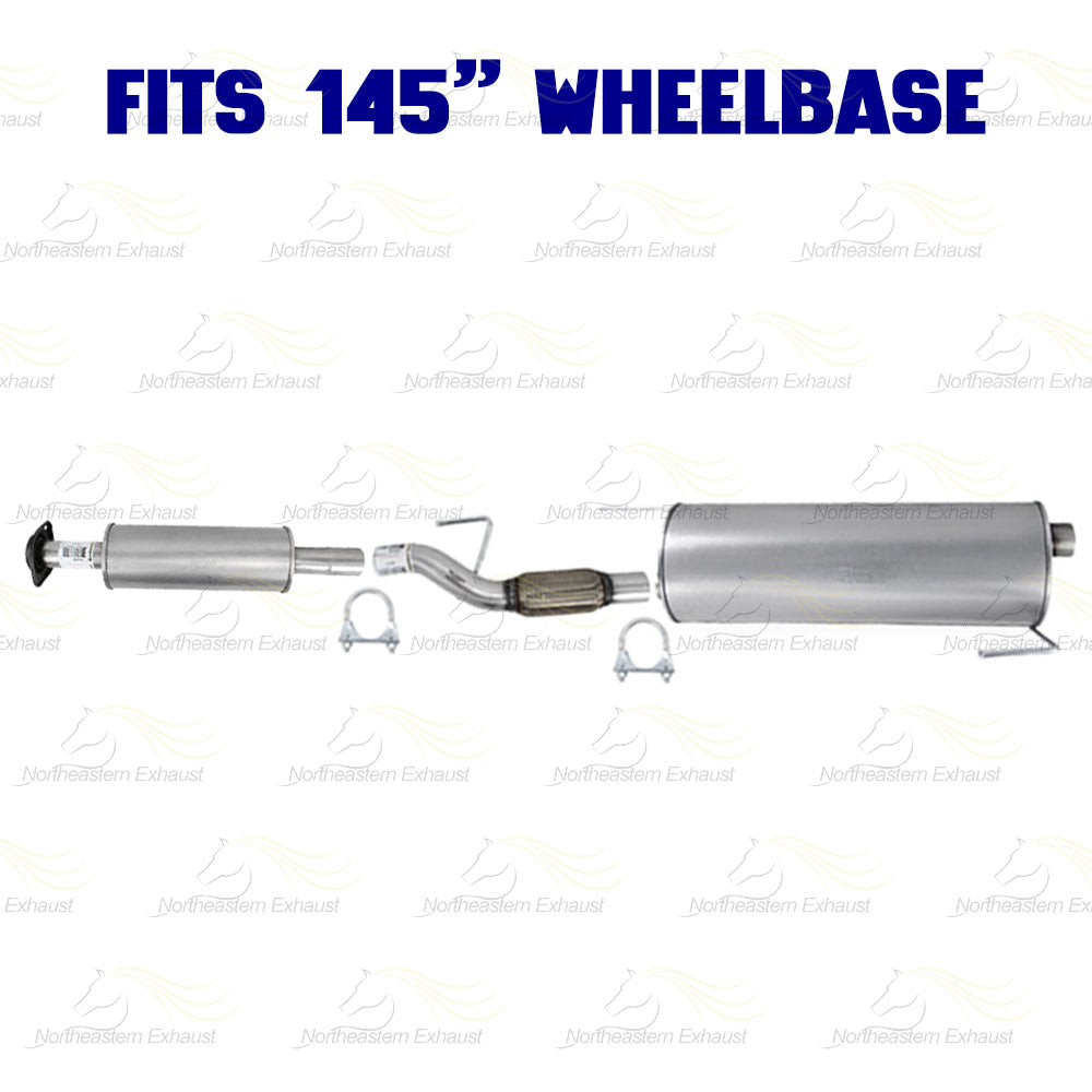 2011-2014 Ford F-150 3.5L 145in WB Stainless Steel Resonator Flex Pipe Muffler Exhaust System