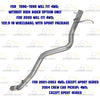 1996-2004 Chevrolet S10 4.3L 4WD Stainless Steel Exhaust Tail Pipe