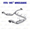 2011-2014 Ford F-150 3.5L 145in WB Pair of Exhaust Catalytic Resonator w/ Flex Pipe & Muffler Kit - EPA Approved