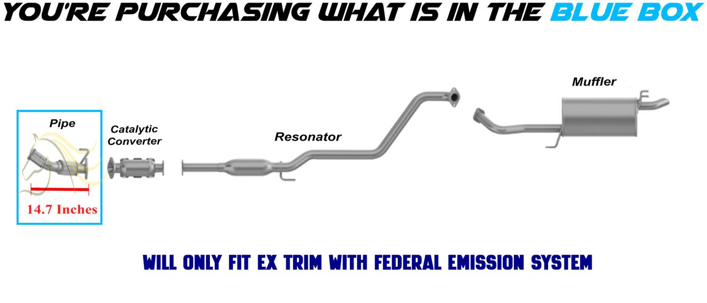 2013-2018 Kia Forte 2.0L Exhaust Front Pipe w/ Hanger