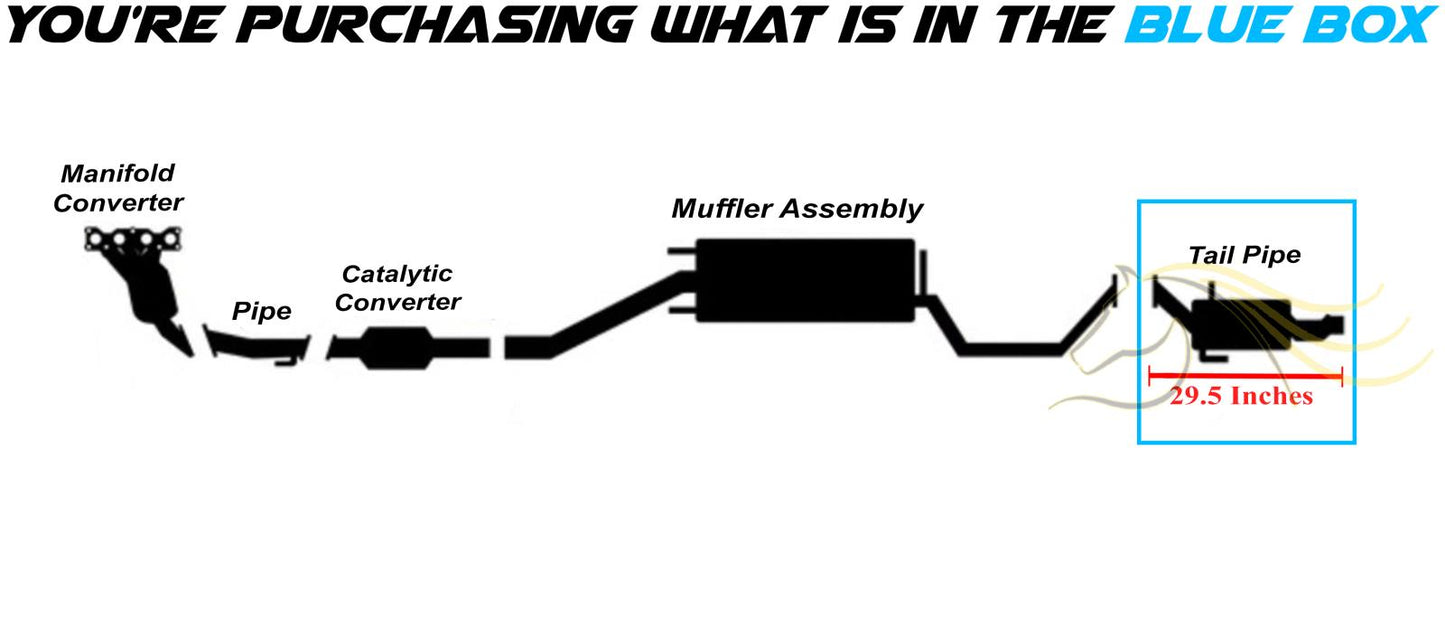 2013-2018 Hyundai Santa Fe Sport 2.4L Exhaust Tail Pipe - Stainless Steel