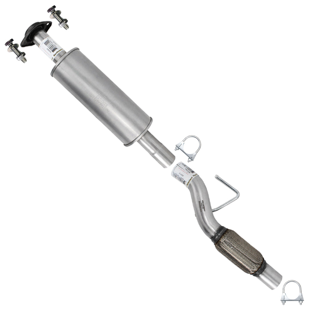 2011-2014 Ford F-150 3.7L 145in WB Stainless Steel Exhaust Resonator and Flex Pipe Kit