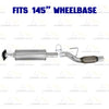 2011-2014 Ford F-150 3.7L 145in WB Stainless Steel Exhaust Resonator and Flex Pipe Kit