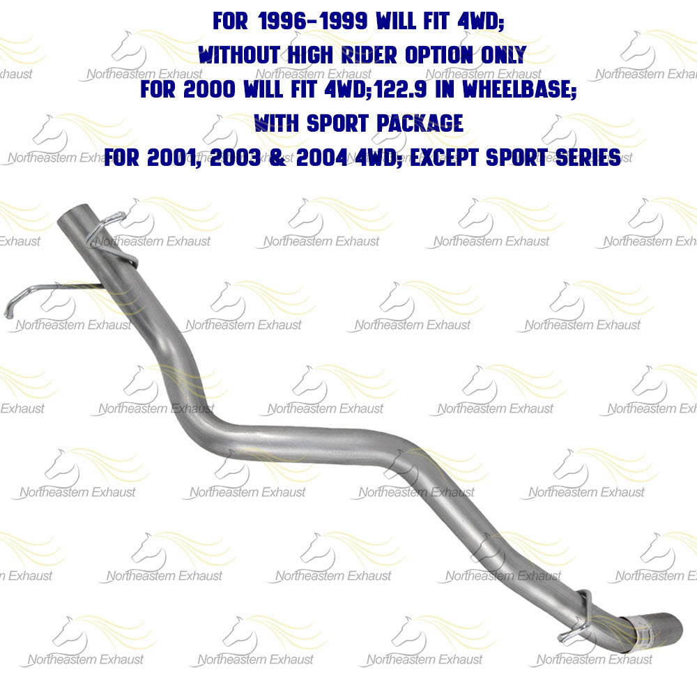 1996-2004 GMC Sonoma 4.3L 4WD Exhaust Tail Pipe Stainless Steel