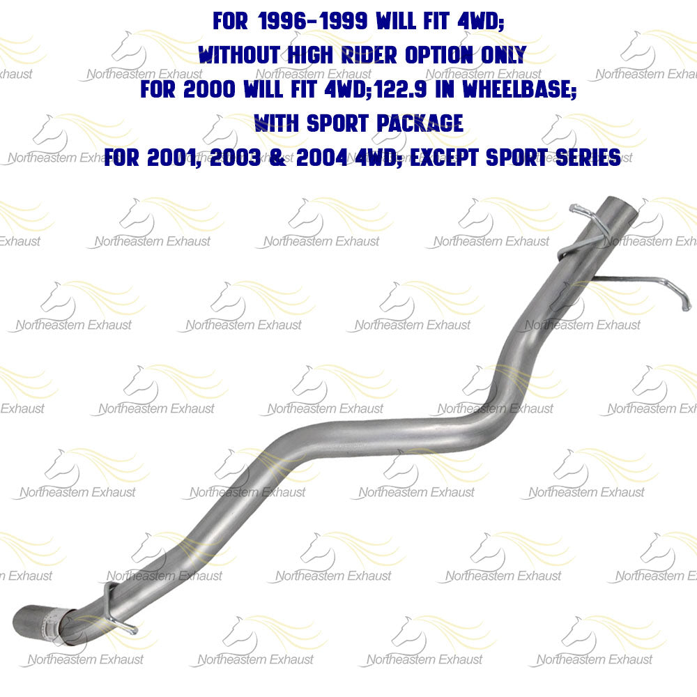 1996-2004 GMC Sonoma 4.3L 4WD Exhaust Tail Pipe Stainless Steel