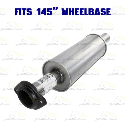 2011-2014 Ford F-150 3.7L 145in WB Stainless Steel Exhaust Resonator & Flex Pipe w/ Muffler Kit